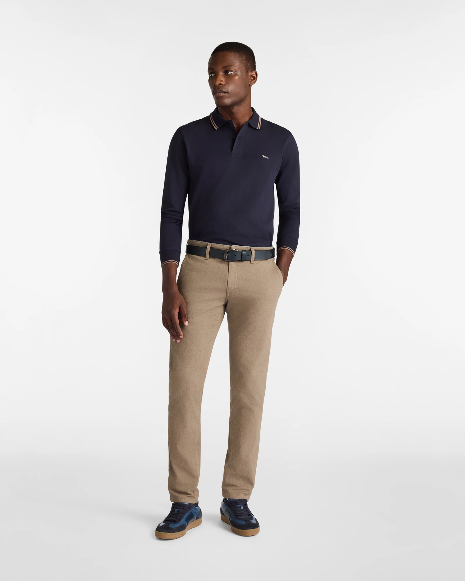 Pantaloni Harmont & Blaine uomo narrow fit in cotone stretch - immagine 4