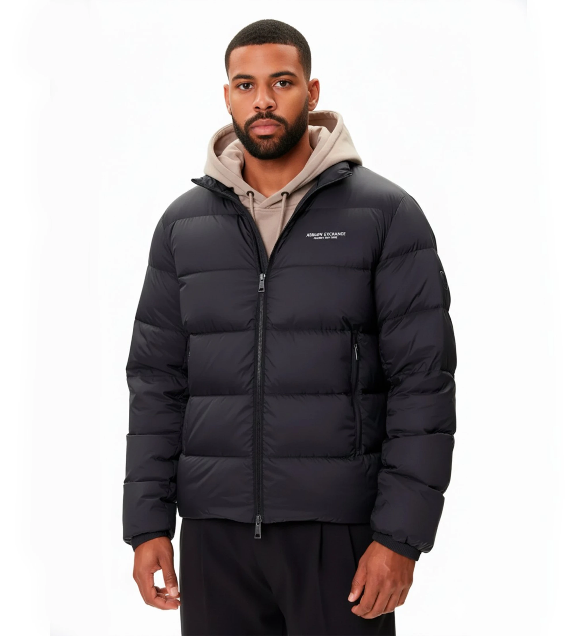 Giacca imbottita nera Armani Exchange uomo