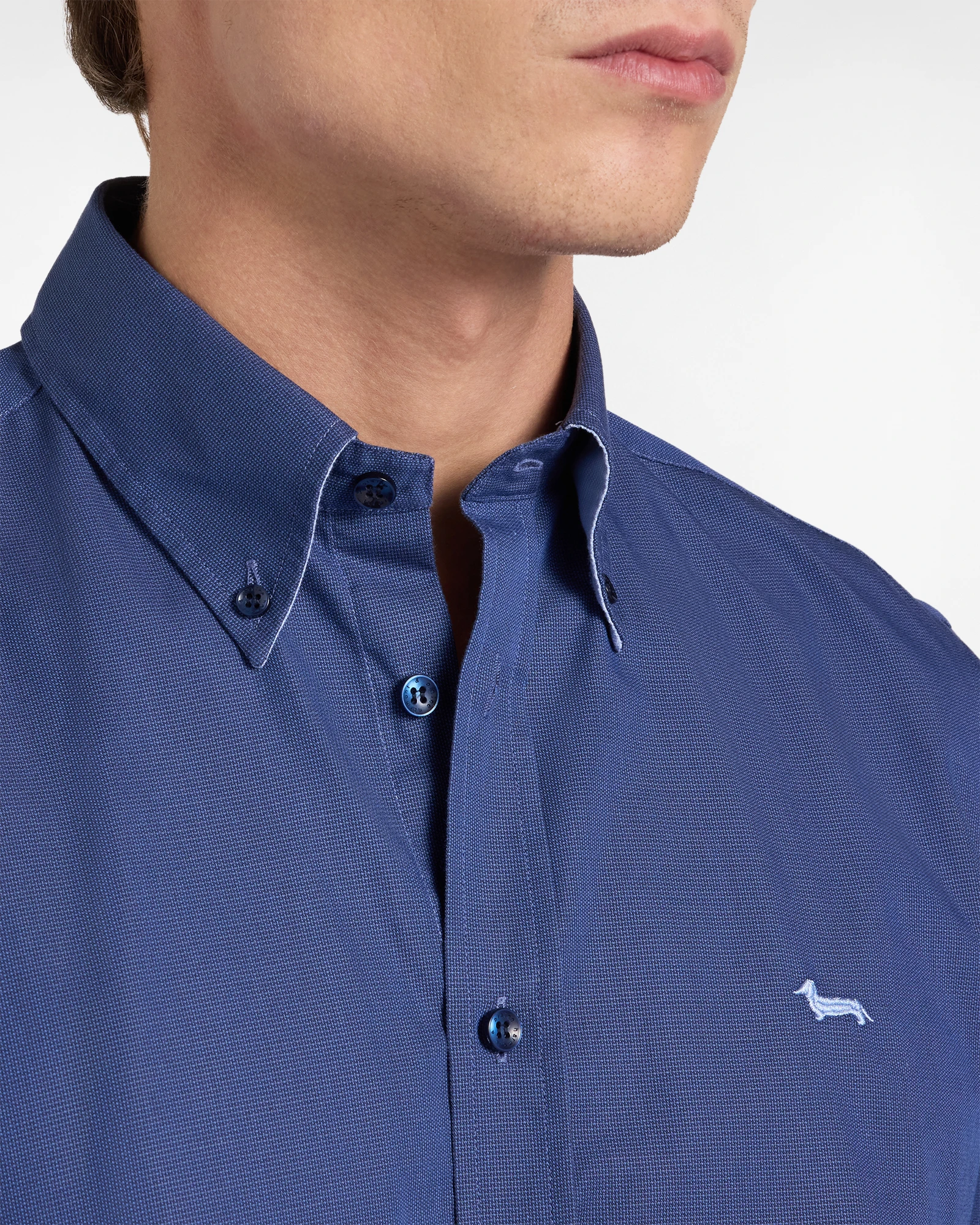 Camicia Uomo in Cotone Strutturato Regular Fit - immagine 2