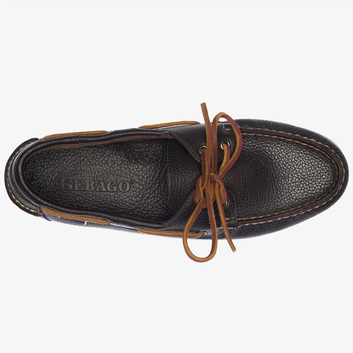 Sebago Portland Martellato DK Brown Uomo | Mocassini Docksides in Pelle - immagine 2